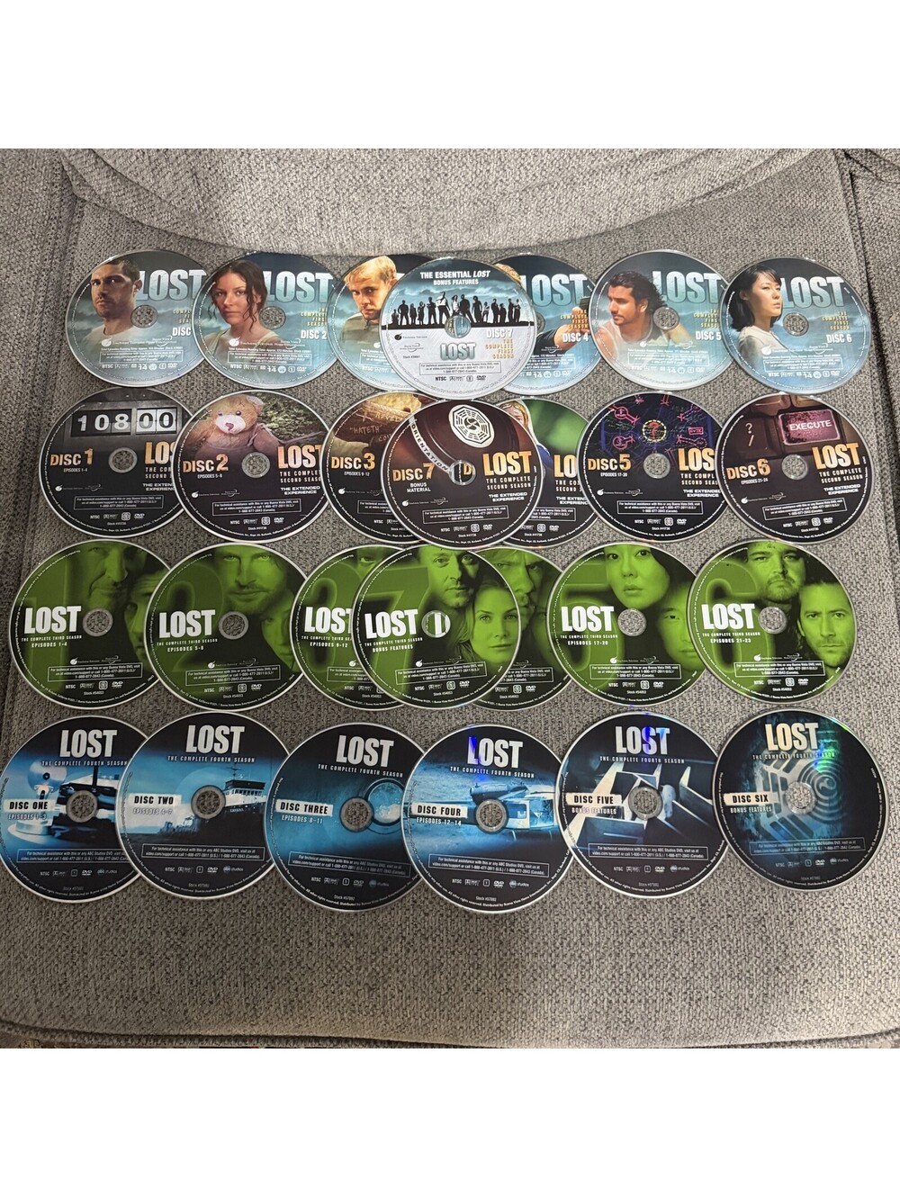 Lost Seasons 1-4 DVD Lot TV Series Discs Only ABC Studios Sci-Fi Drama Mystery